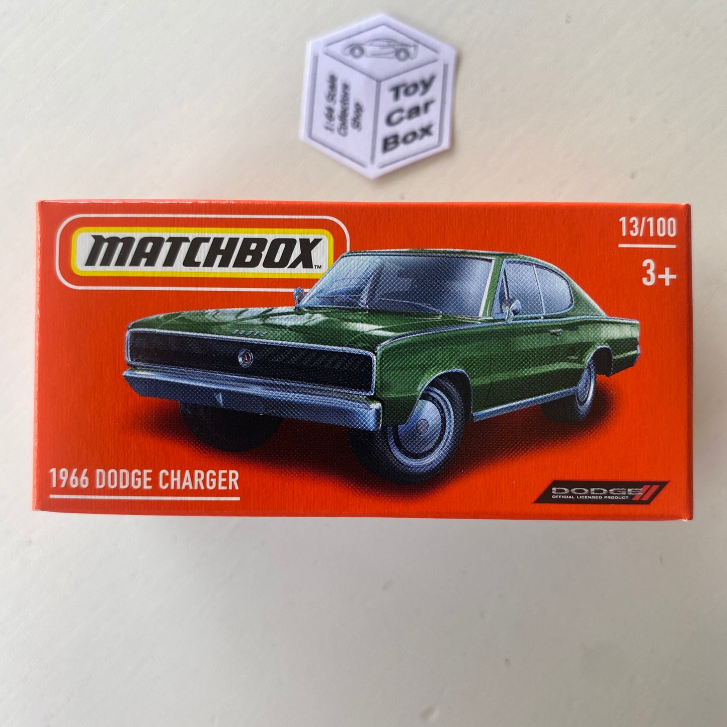 2024 MATCHBOX #74 - 1966 Dodge Charger (Green - Power Grab - Unopened) C50