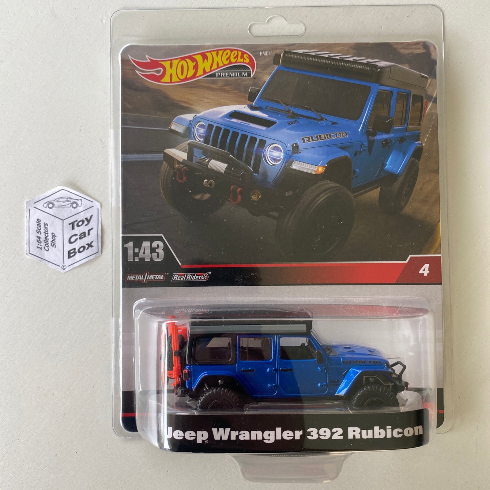 2023 HOT WHEELS 1:43 - Jeep Wrangler 392 Rubicon (Blue #4 Blister