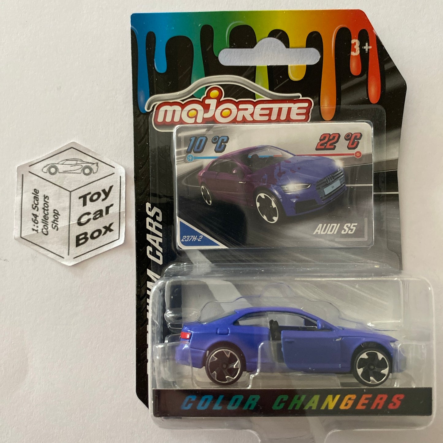 MAJORETTE Audi S5 (Colour Changers - 1:64* - Opening Doors) D94