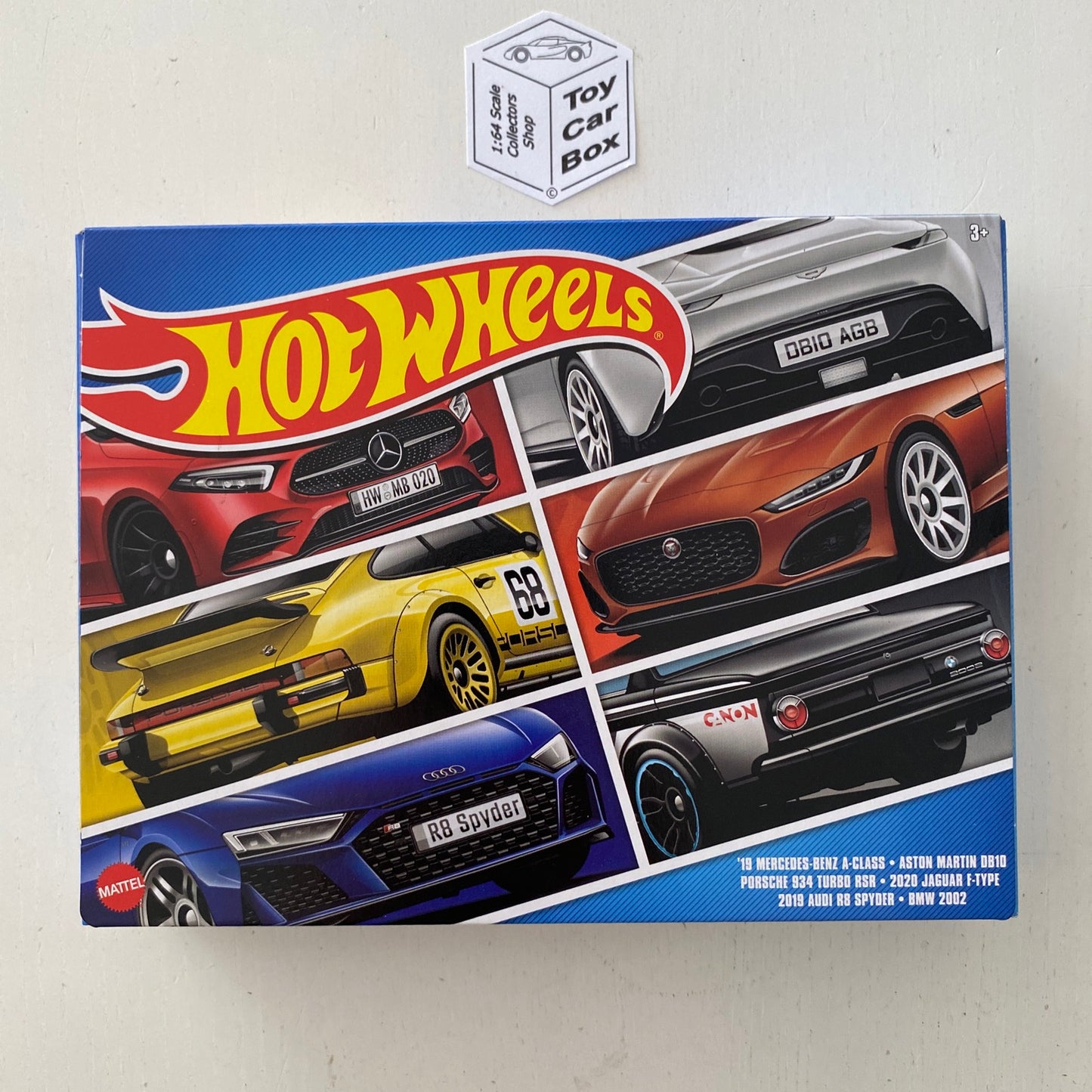 2023 HOT WHEELS Euro 6 Car Set - 934, R8, Aston DB10, Merc, BMW & F-Type - V50