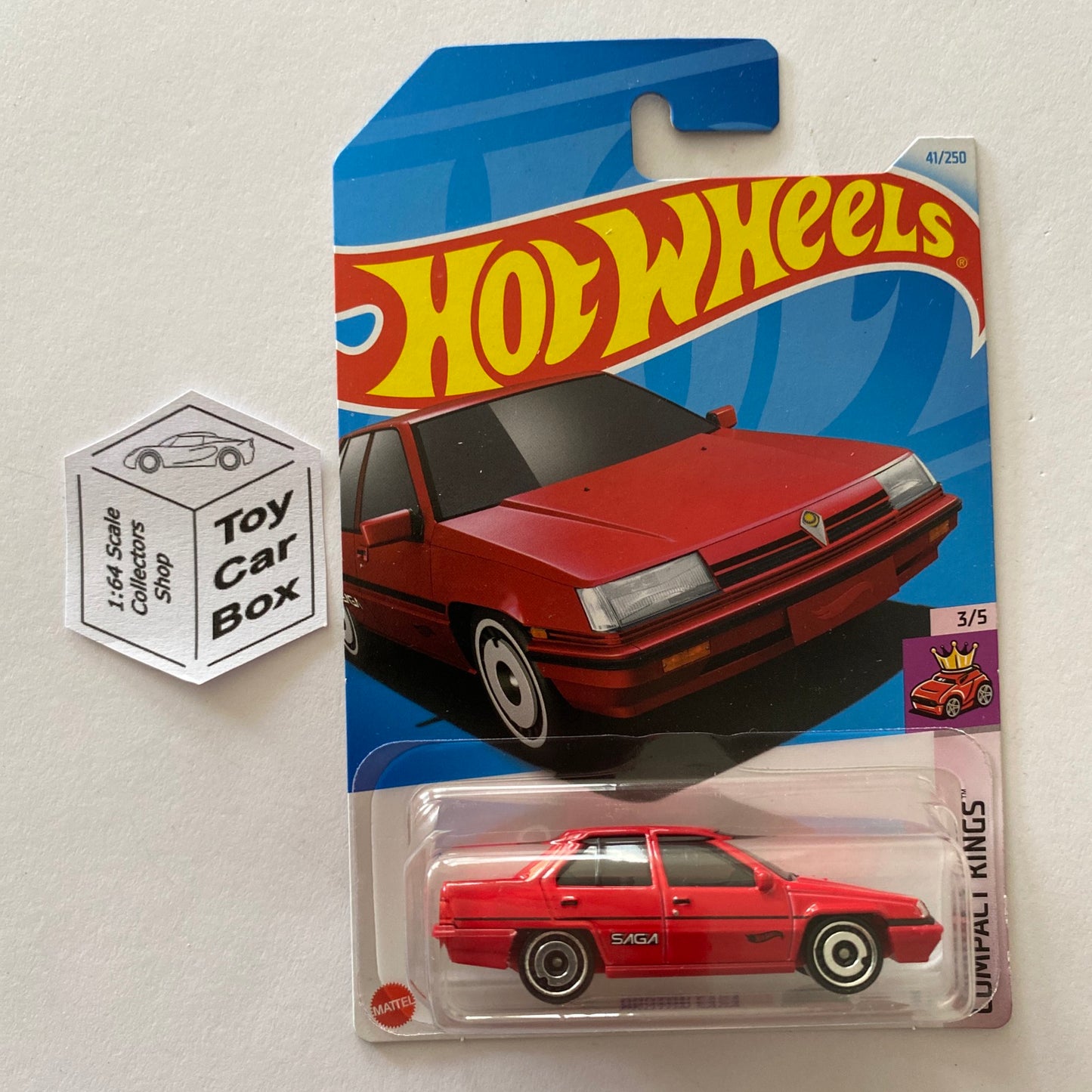 2024 HOT WHEELS #41 - Proton Saga (Red #3 Compact Kings - Long Card) Z ...