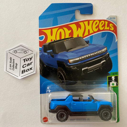 2024 HOT WHEELS #62 - GMC Hummer EV (Blue #6 Green Speed) Z68