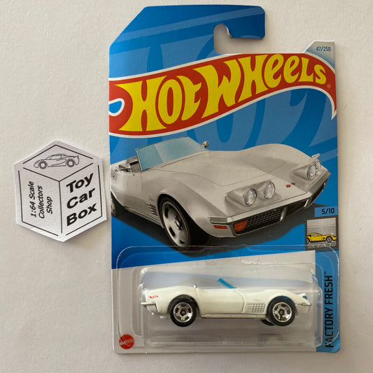 2024 HOT WHEELS #47 - ‘72 Chevy Corvette Stingray (White #5 Factory Fresh) Z68