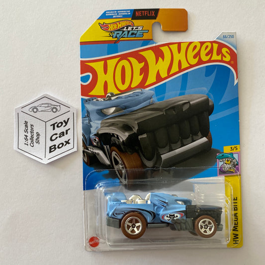 2024 HOT WHEELS #66 - Hotweiler (Blue #3 Mega Bite - Long Card) Z68