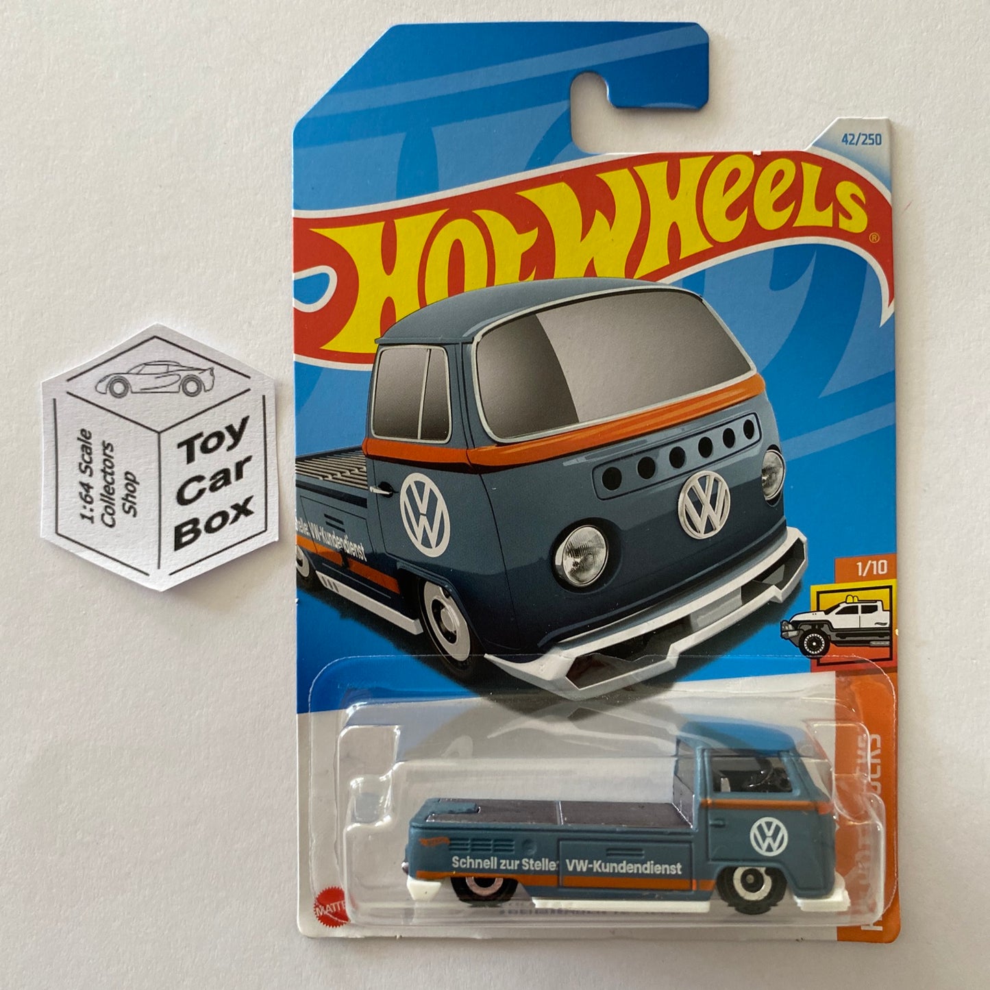 2024 HOT WHEELS #42 - Volkswagen T2 Pickup (Blue #1 Hot Trucks - Long Card) Z68