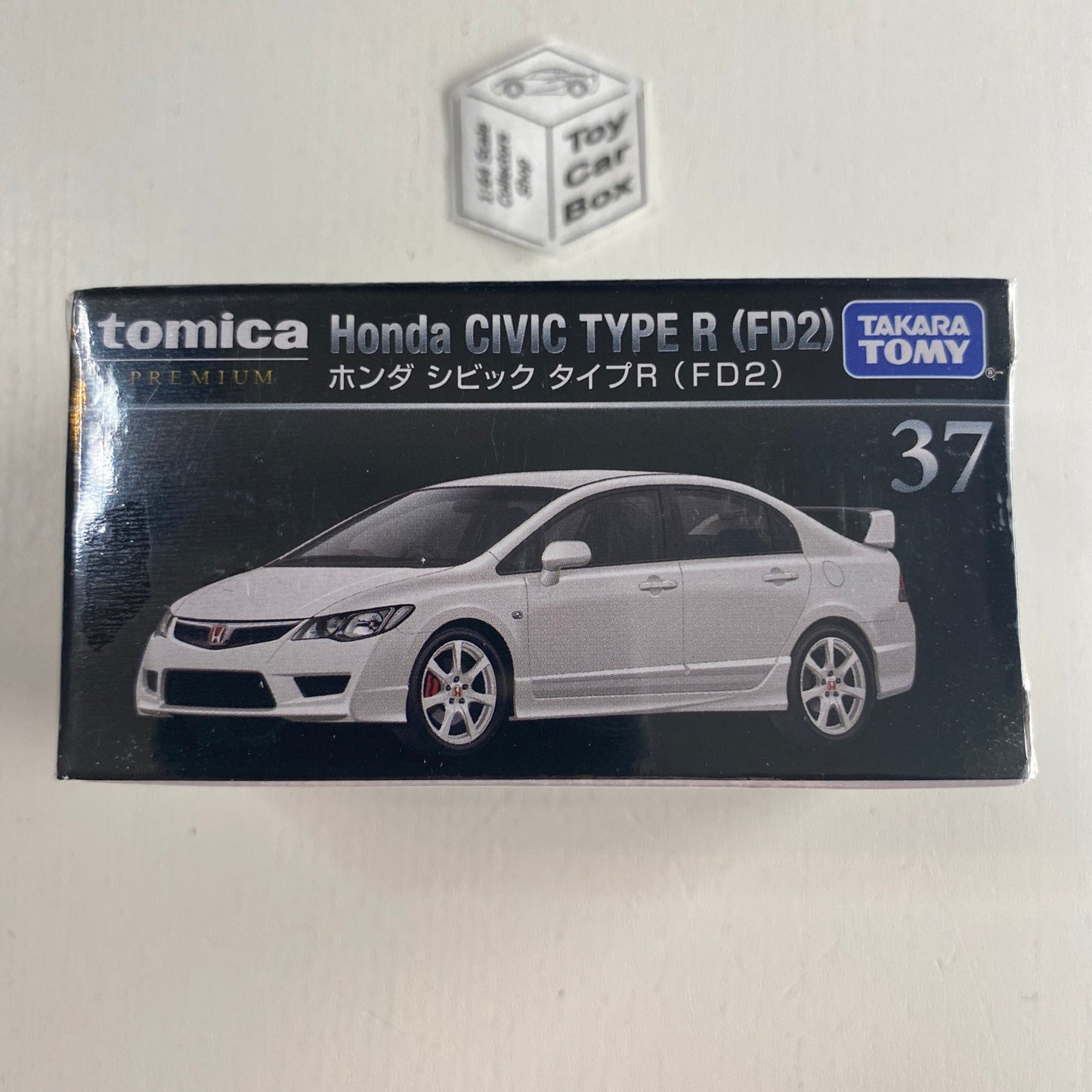 TOMICA Premium #37 - Honda Civic Type R FD2 (White - 1/64 scale - Boxed) J00