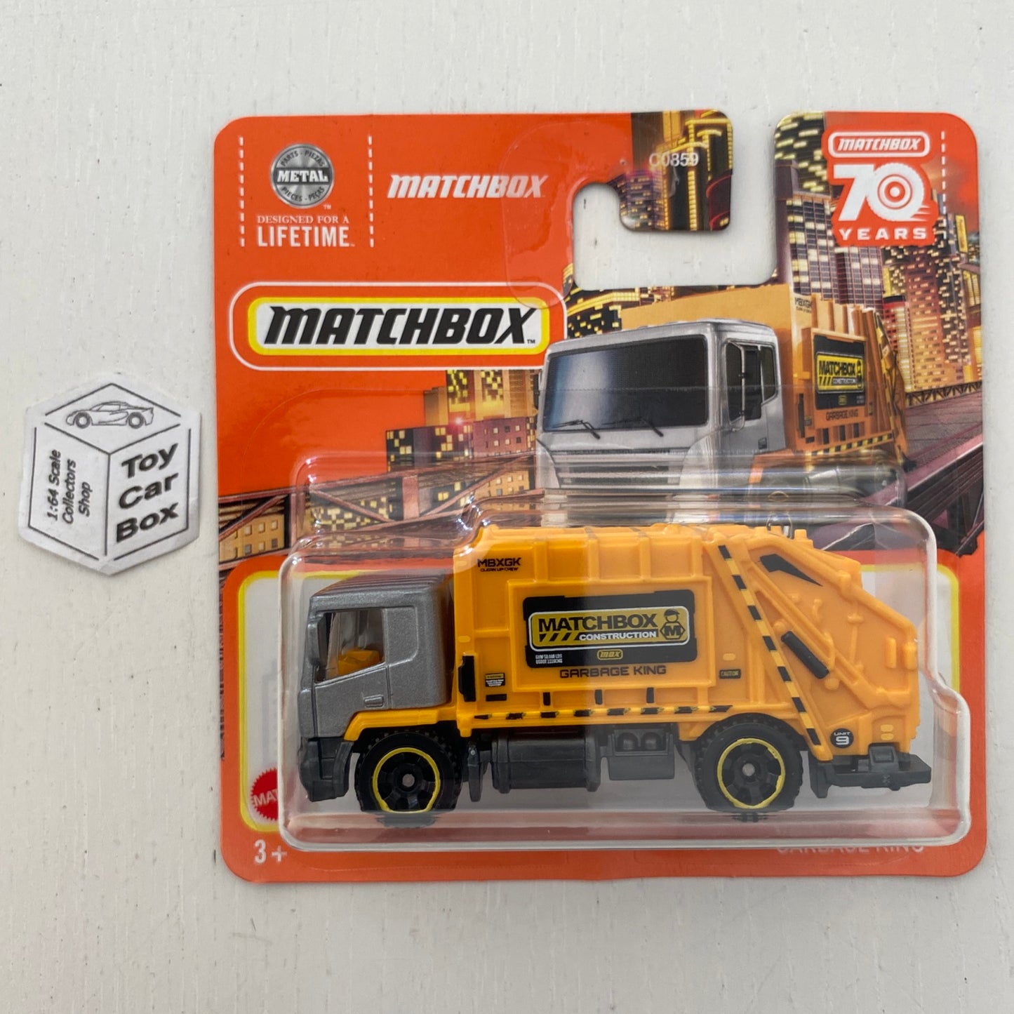 2023 MATCHBOX #61 - Garbage King (Grey & Orange - Short Card) B53