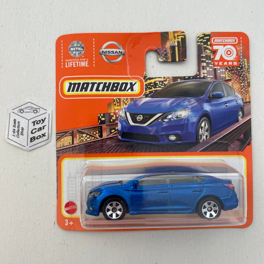 2023 MATCHBOX #70 - 2016 Nissan Sentra (Blue - Short Card) B53