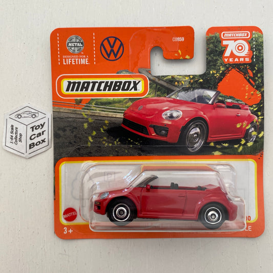 2023 MATCHBOX #98 - ‘19 Volkswagen VW Beetle Convertible (Red - Short Card) B53