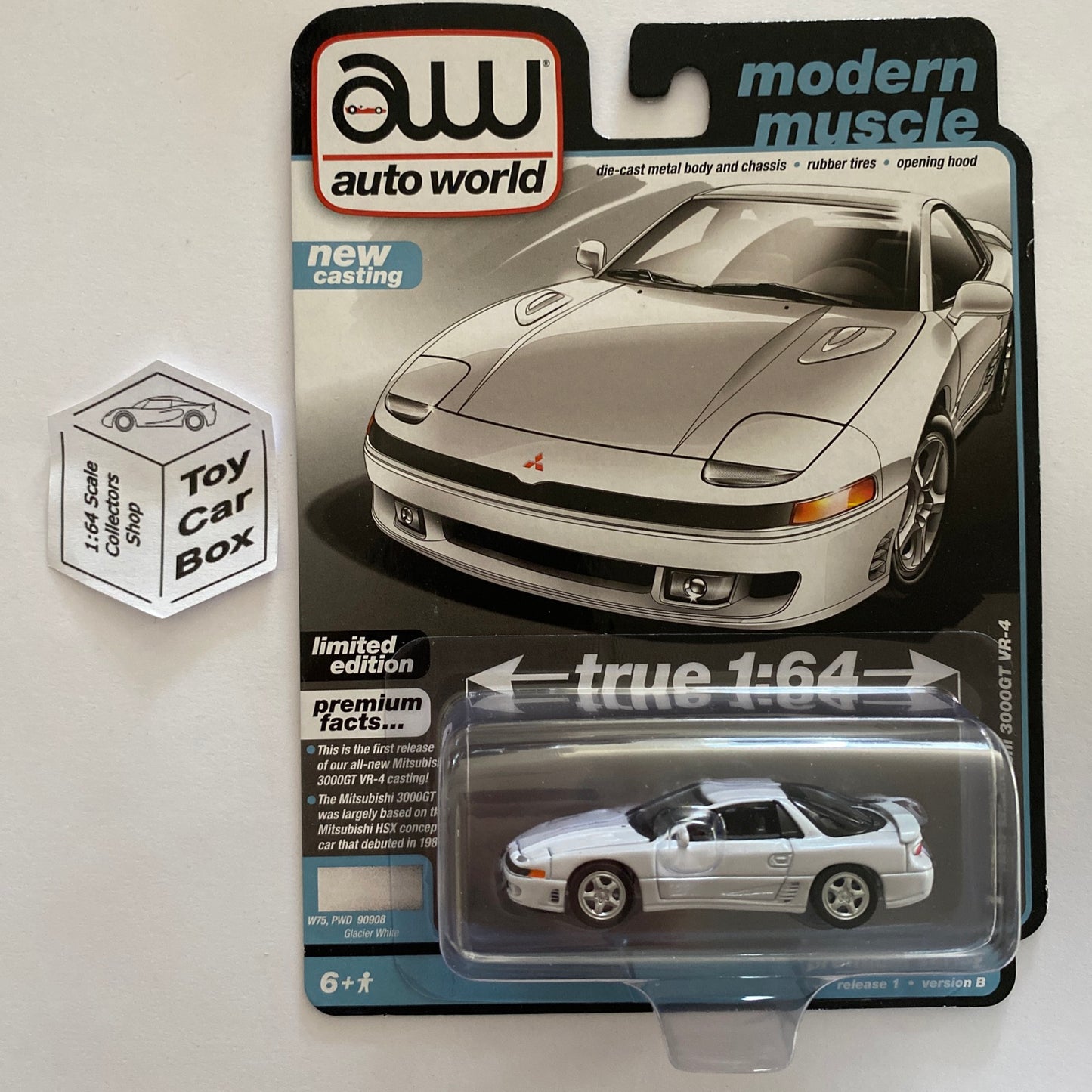 2023 AUTO WORLD - 1991 Mitsubishi 3000GT VR-4 (Glacier White - Release 1B) M15