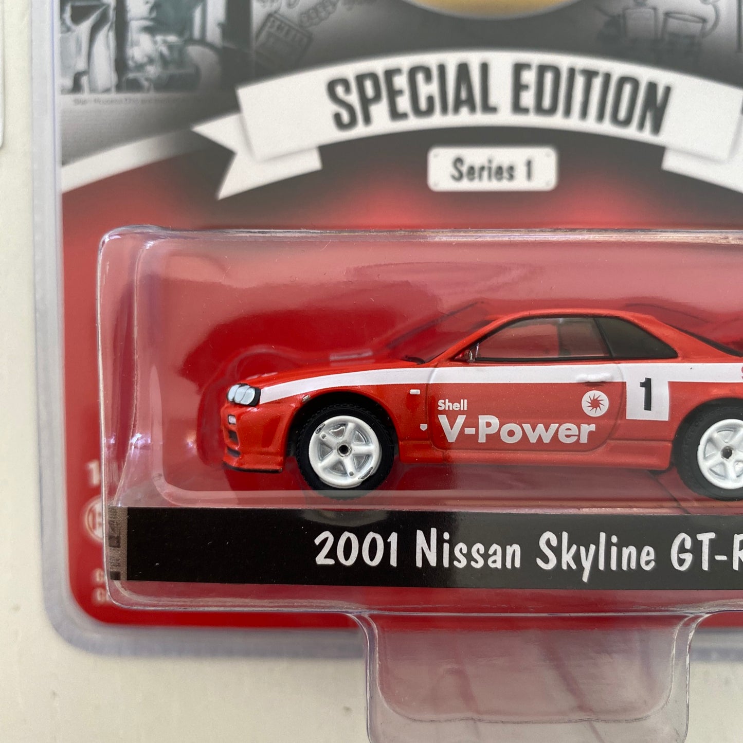 GREENLIGHT - 2001 Nissan Skyline GT-R (1:64 Shell Oil Series 1) I95