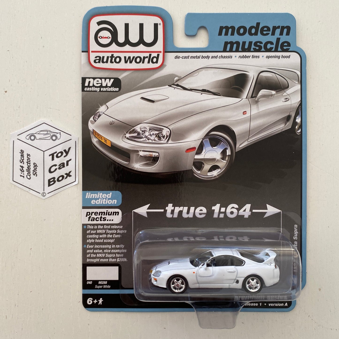 2023 AUTO WORLD - 1997 Toyota Supra (White - Release 1 Version A) M15