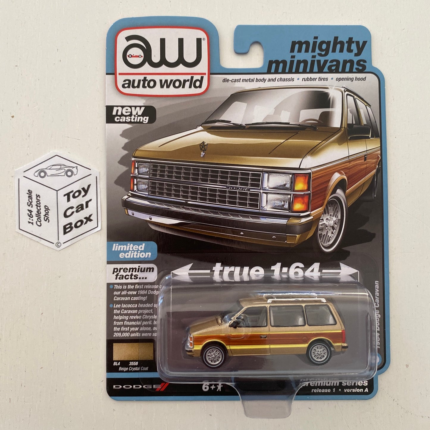 2023 AUTO WORLD - 1984 Dodge Caravan (Beige - Release 1 Version A) M15