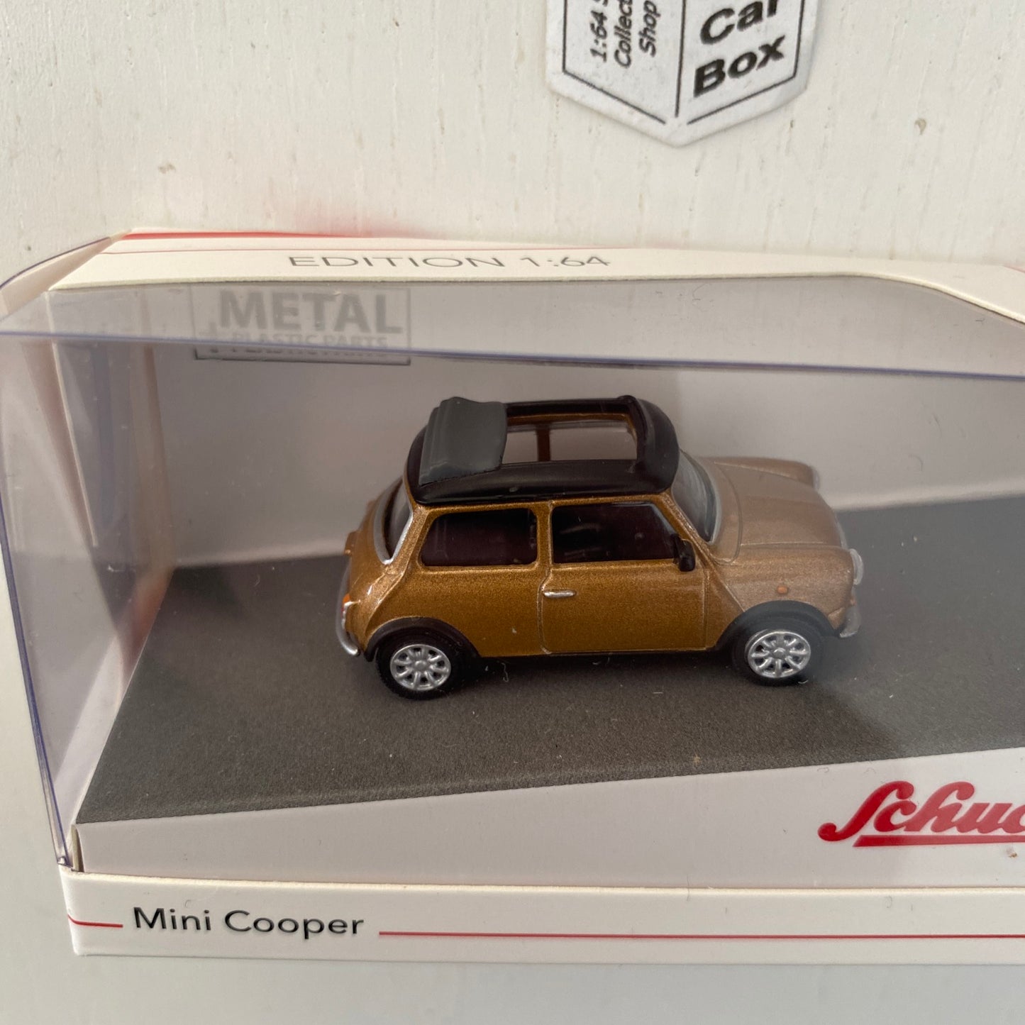 SCHUCO Edition 1/64 - Mini Cooper Soft Top (Metallic Brown) N84g