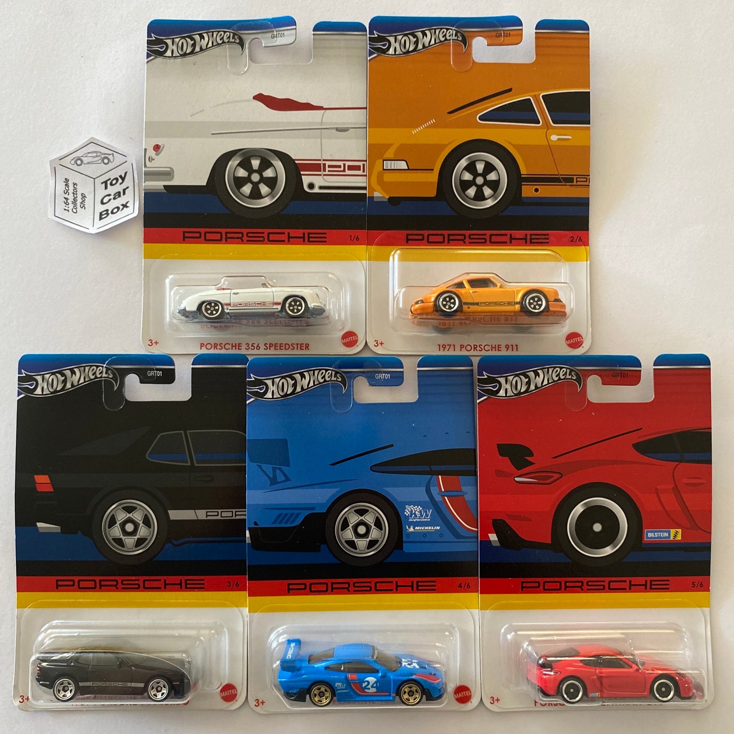 2024 HOT WHEELS Porsche Celebrations 5 Car Set (Inc. 356, 911, 944, 935 & Cayman) S25