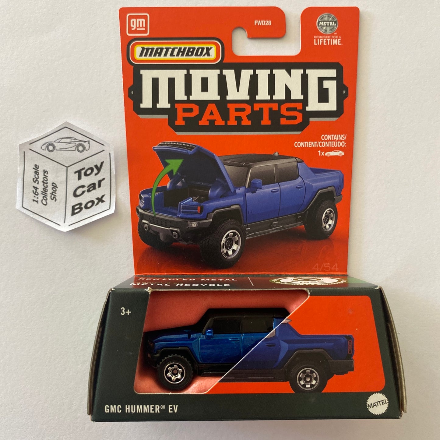2024 MATCHBOX Moving Parts - GMC Hummer EV (Blue - Opening Hood) E21