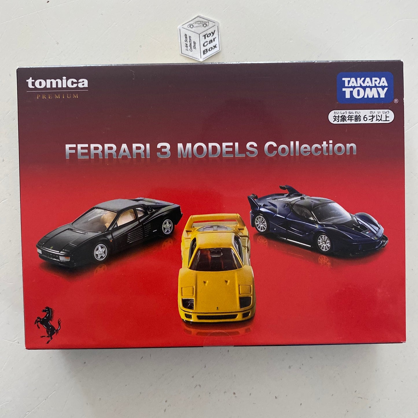 TOMICA Premium Ferrari Collection (Testarossa, F40 & FXX K) CA00