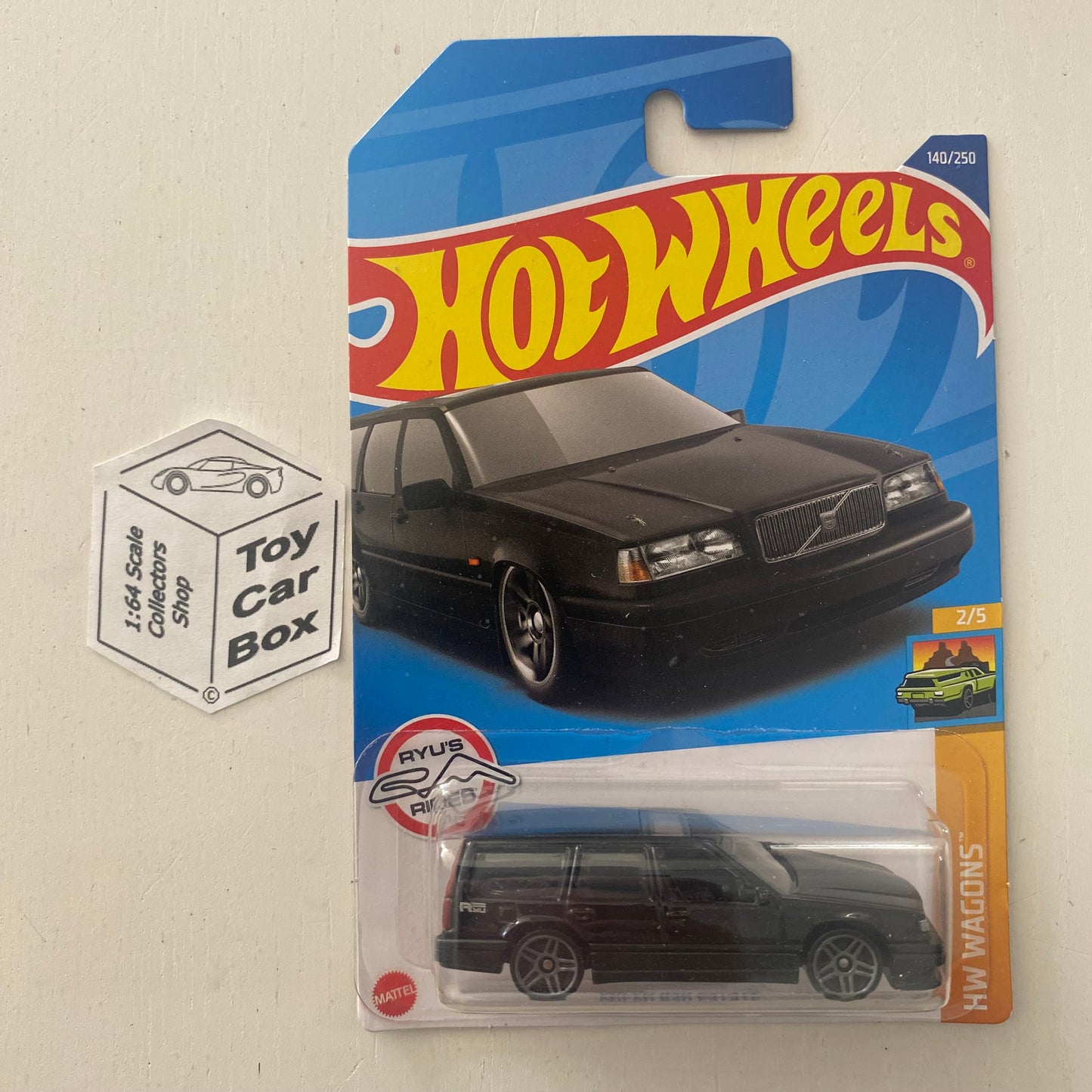 2022 HOT WHEELS #140 - Volvo 850 Estate (Black #2 HW Wagons - Long Card) B00