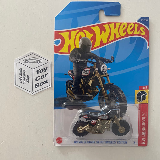 2022 HOT WHEELS #117 - Ducati Scrambler HW Edition (Black - Long Card) A80