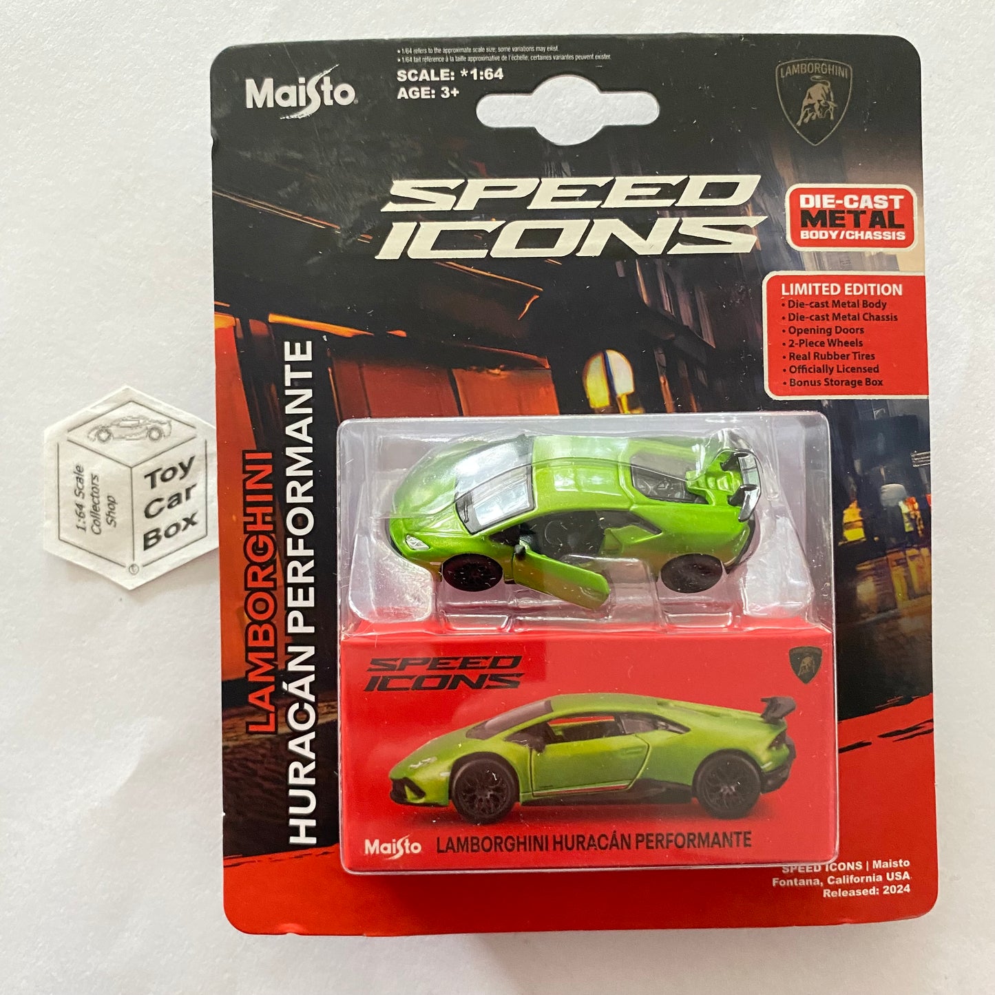 MAISTO Speed Icons - Lamborghini Huracan Performante (Green - Blister) J15g