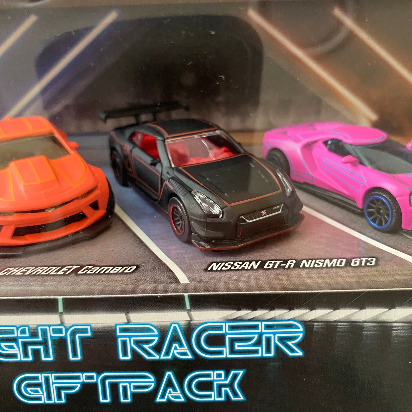MAJORETTE Light Racer Gift Set (R8, Camaro, Nissan GT-R, Ford GT & Megane) BD99