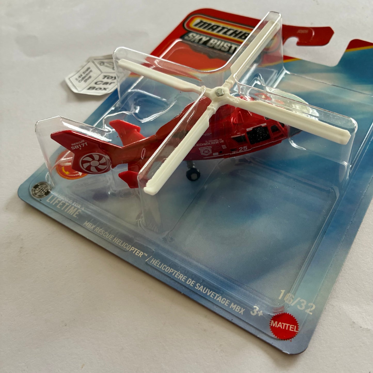 2026 MATCHBOX Sky Busters #16 - MBX Rescue Helicopter (Red - Unopened) D35