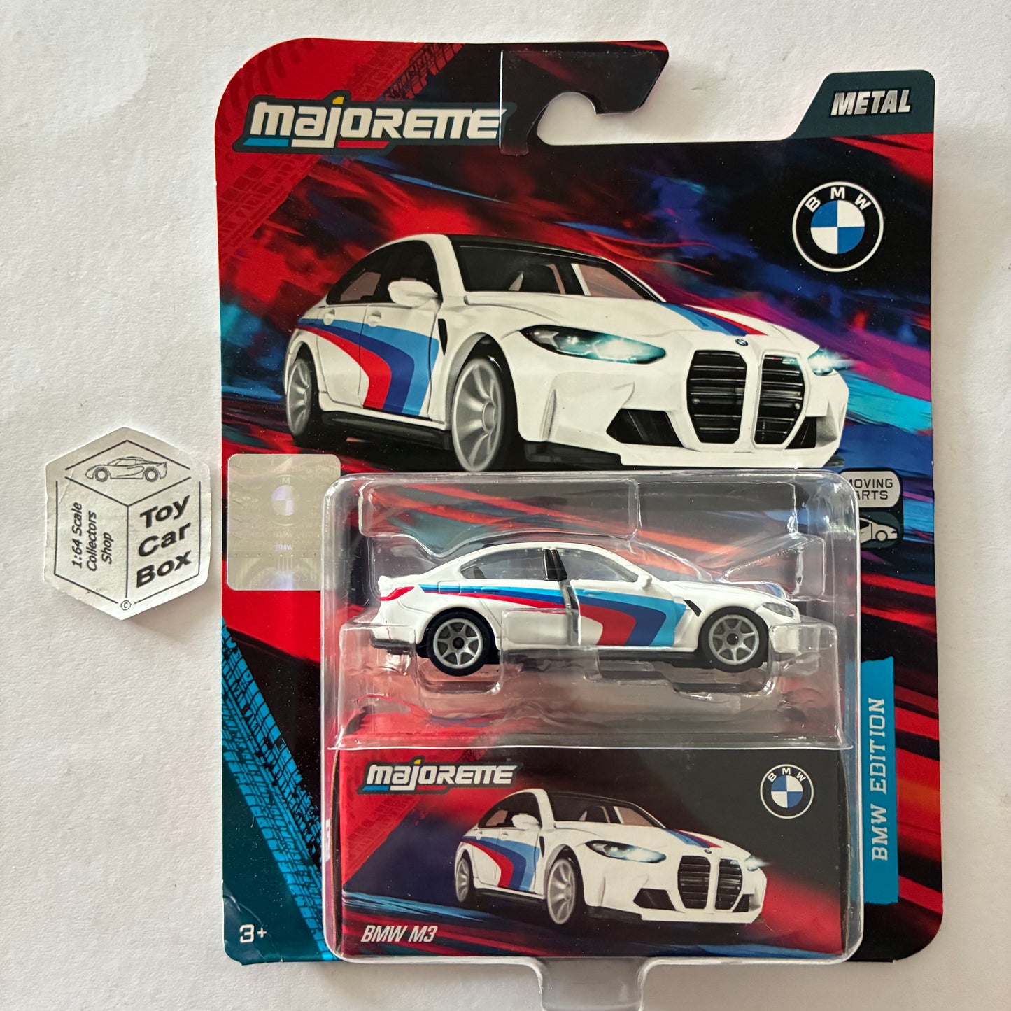 MAJORETTE BMW M3 - G80 (White Deco 2- BMW Edition Deluxe Line - 1:64* Scale) H07