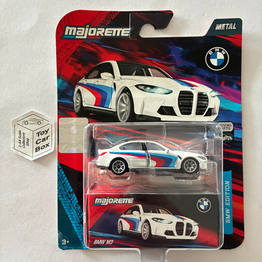 MAJORETTE BMW M3 - G80 (White Deco 2- BMW Edition Deluxe Line - 1:64* Scale) H07