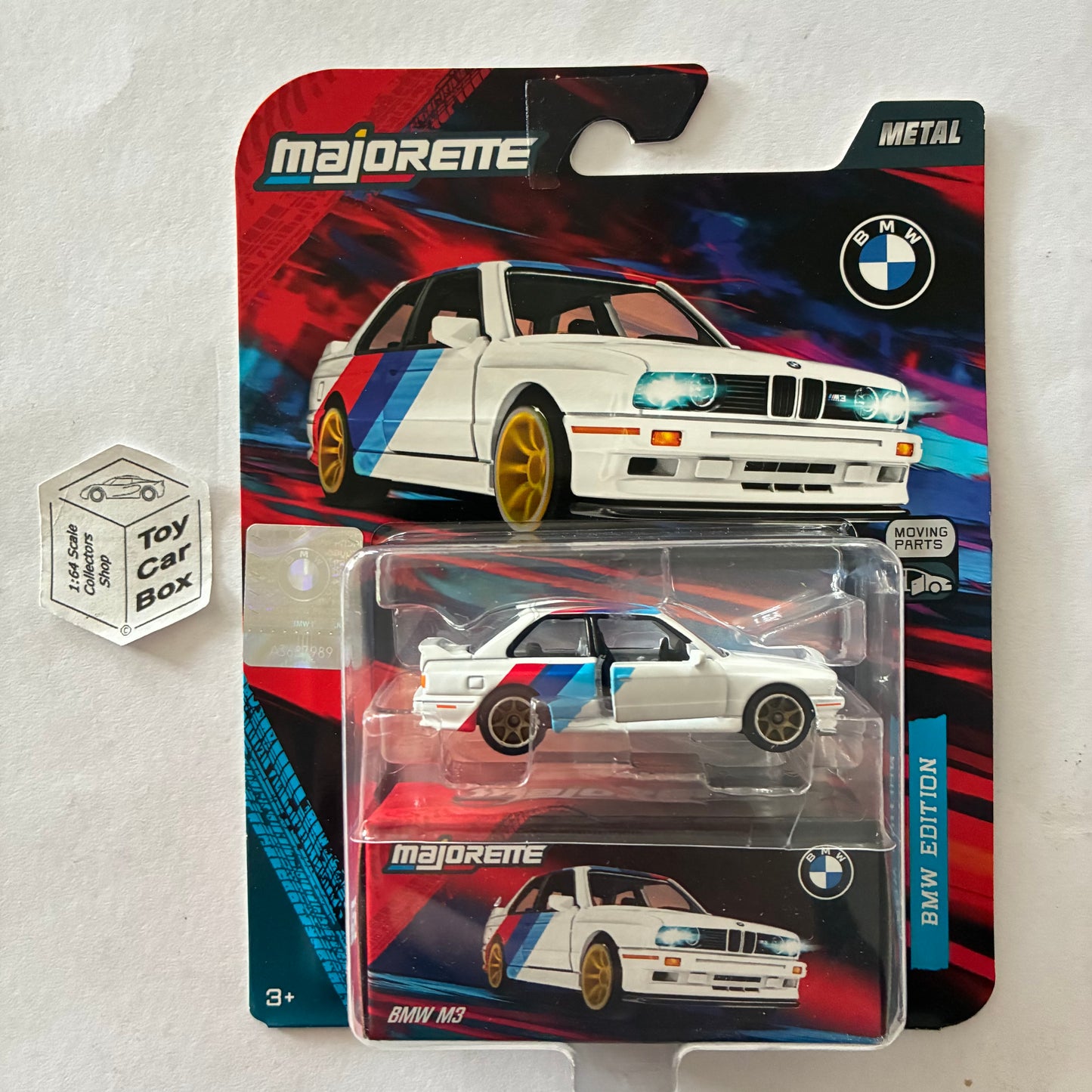MAJORETTE BMW M3 - E30 (White - BMW Edition Deluxe Line - 1:64* Scale) H07