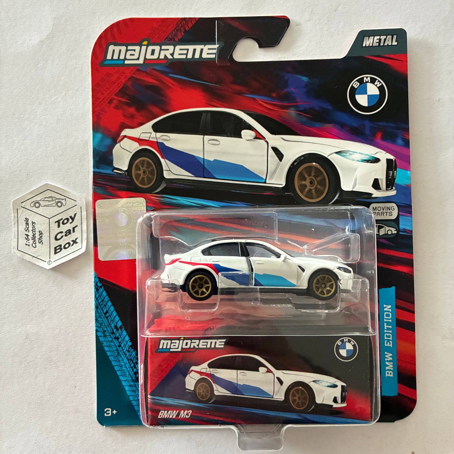 MAJORETTE BMW M3 - G80 (White Deco 1- BMW Edition Deluxe Line - 1:64* Scale) H07