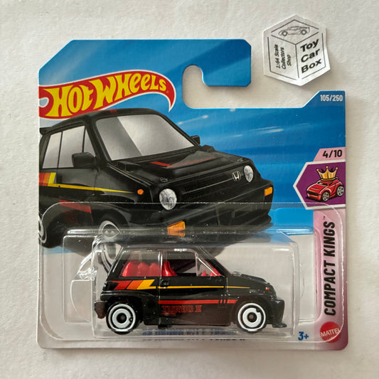 2026 HOT WHEELS #105 - '85 Honda City Turbo II (Black #4 Compact Kings - Short Card) C75
