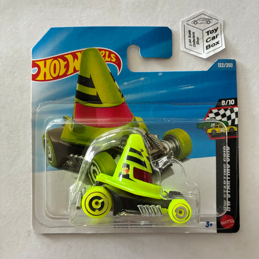 2026 HOT WHEELS #122 - Cone Shaker (Lime Green #8 Starting Grid - Short Card) C75