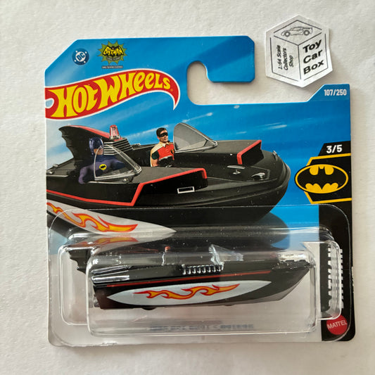 2026 HOT WHEELS #107 - 1966 Bat Boat (Black #3 Batman - Short Card) C75