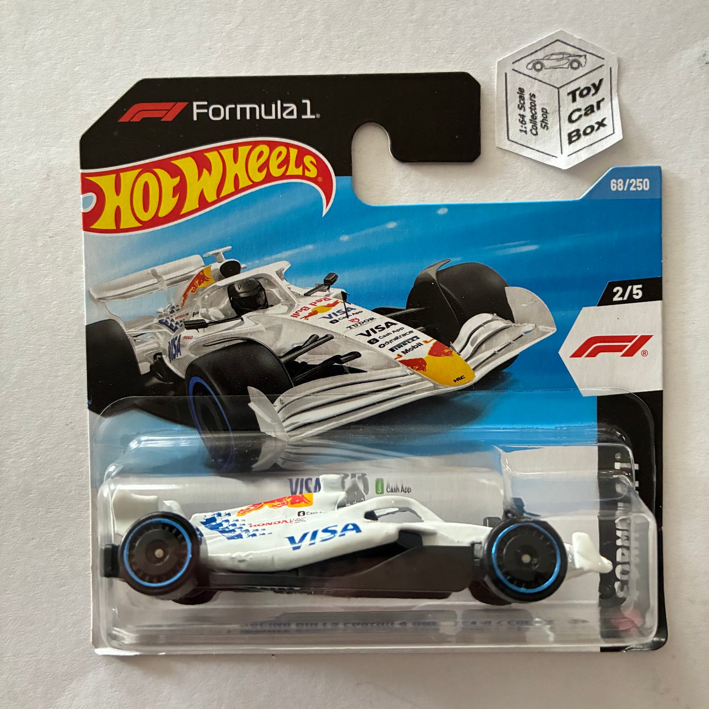 2026 HOT WHEELS #68 - Visa Cash App Racing Bulls VCARB F1 Car (#2 Formula 1 - Short Card) C00
