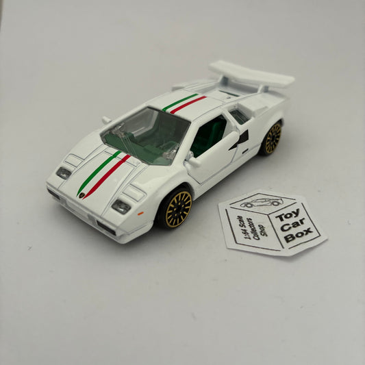 MAJORETTE Loose - Lamborghini Countach (White #237 - 1/56* - Opening Doors) E28