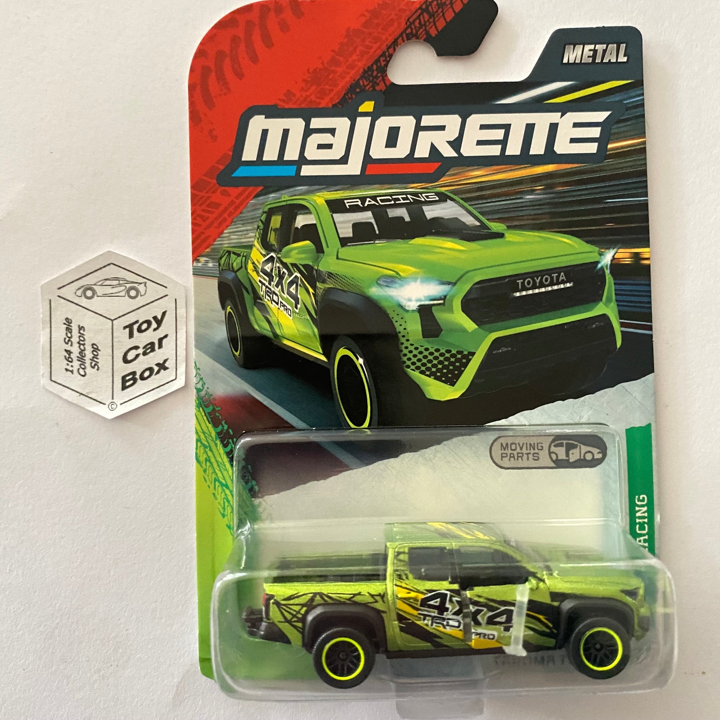 MAJORETTE Toyota Tacoma TRD Pro (Green -Racing Cars - Opening Doors) 1/64* - E38