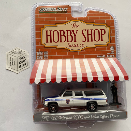 GREENLIGHT - 1985 GMC Suburban 2500 (New York Police -Hobby Shop Series 16) J45g