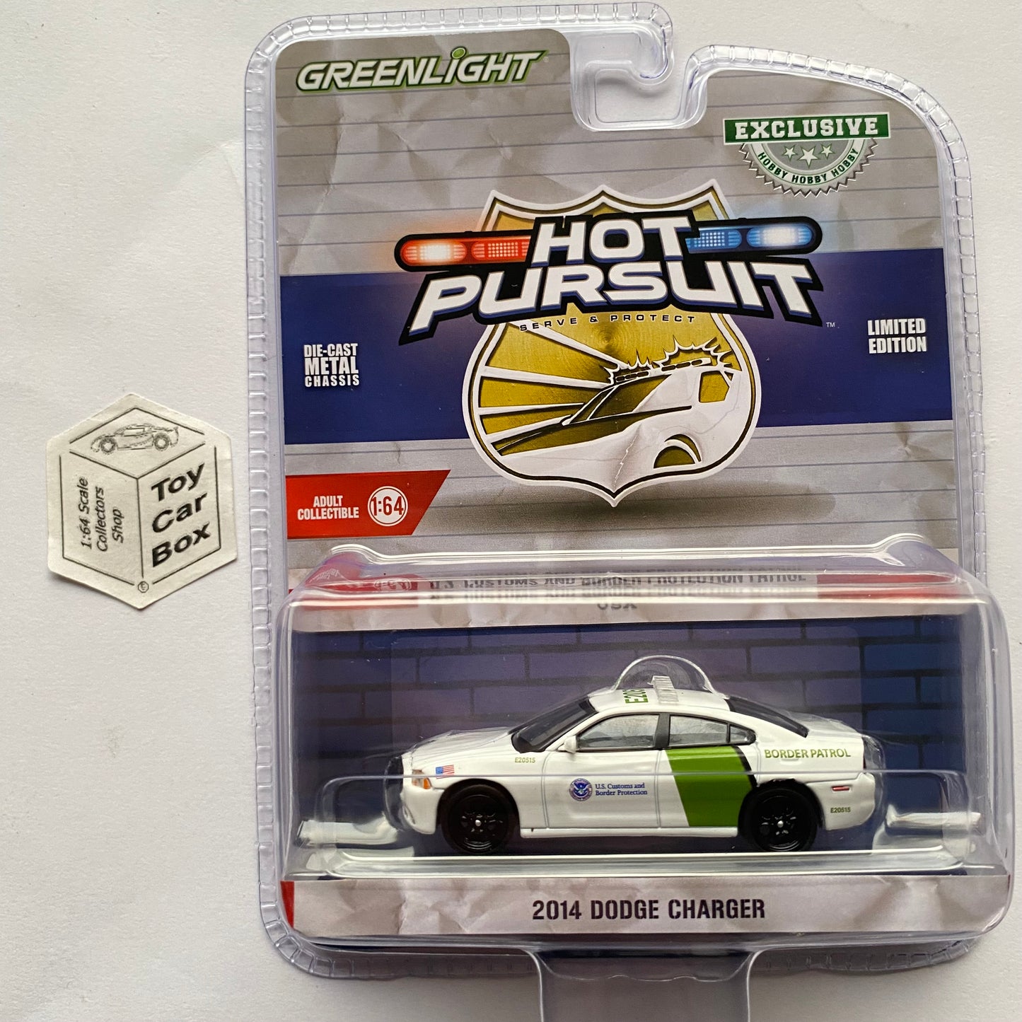 GREENLIGHT - 2014 Dodge Charger (US Customs & Border Hobby Exclusive) J45g