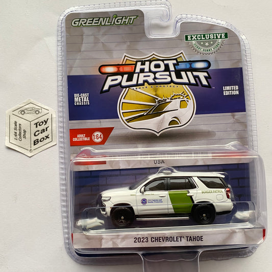 GREENLIGHT - 2023 Chevy Tahoe (US Customs & Border Hobby Exclusive) J45g