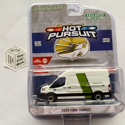 GREENLIGHT - 2020 Ford Transit (US Customs & Border Hobby Exclusive) J45g