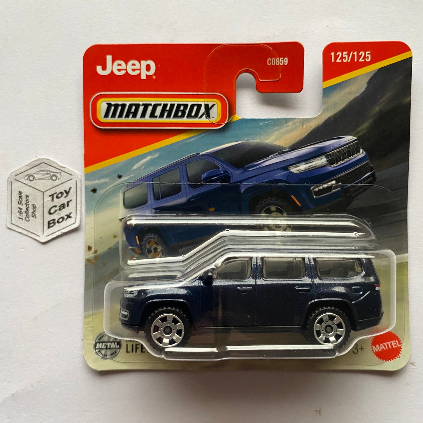 2025 MATCHBOX #125 - 2022 Jeep Wagoneer (Blue - Short Card) B21g
