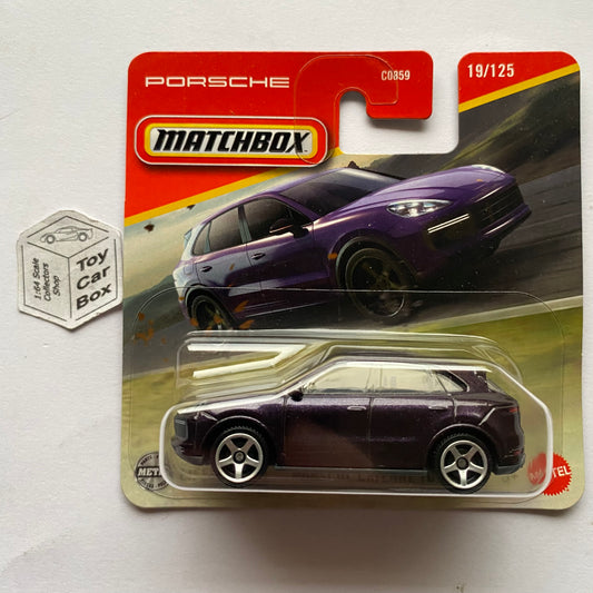 2025 MATCHBOX #19 - Porsche Cayenne Turbo (Purple - Short Card) B21g