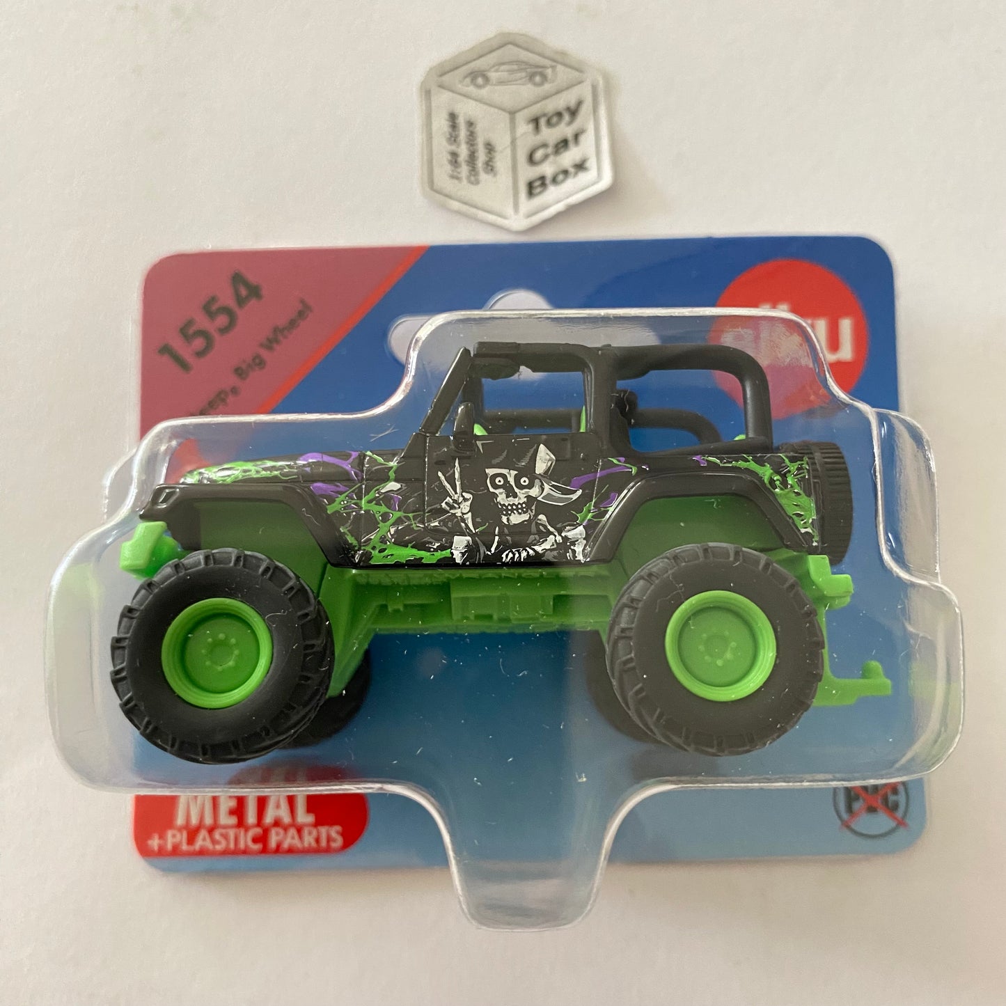 SIKU #1554 - Jeep Wrangler Big Wheel Monster Truck (Black - 3” Scale Model) E86