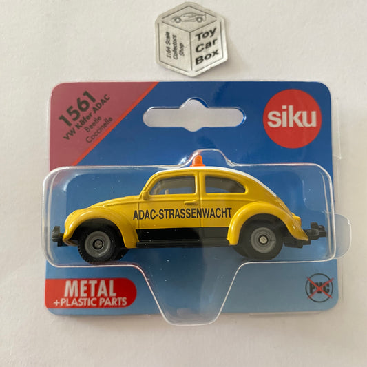 SIKU #1561 - Volkswagen VW Classic Kafer Beetle (ADAC - 3” Scale Model) E86