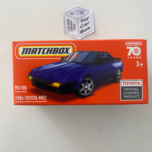 2023 MATCHBOX #95 - 1984 Toyota MR2 (Blue - Variation Unknown - Power Grab) C49g