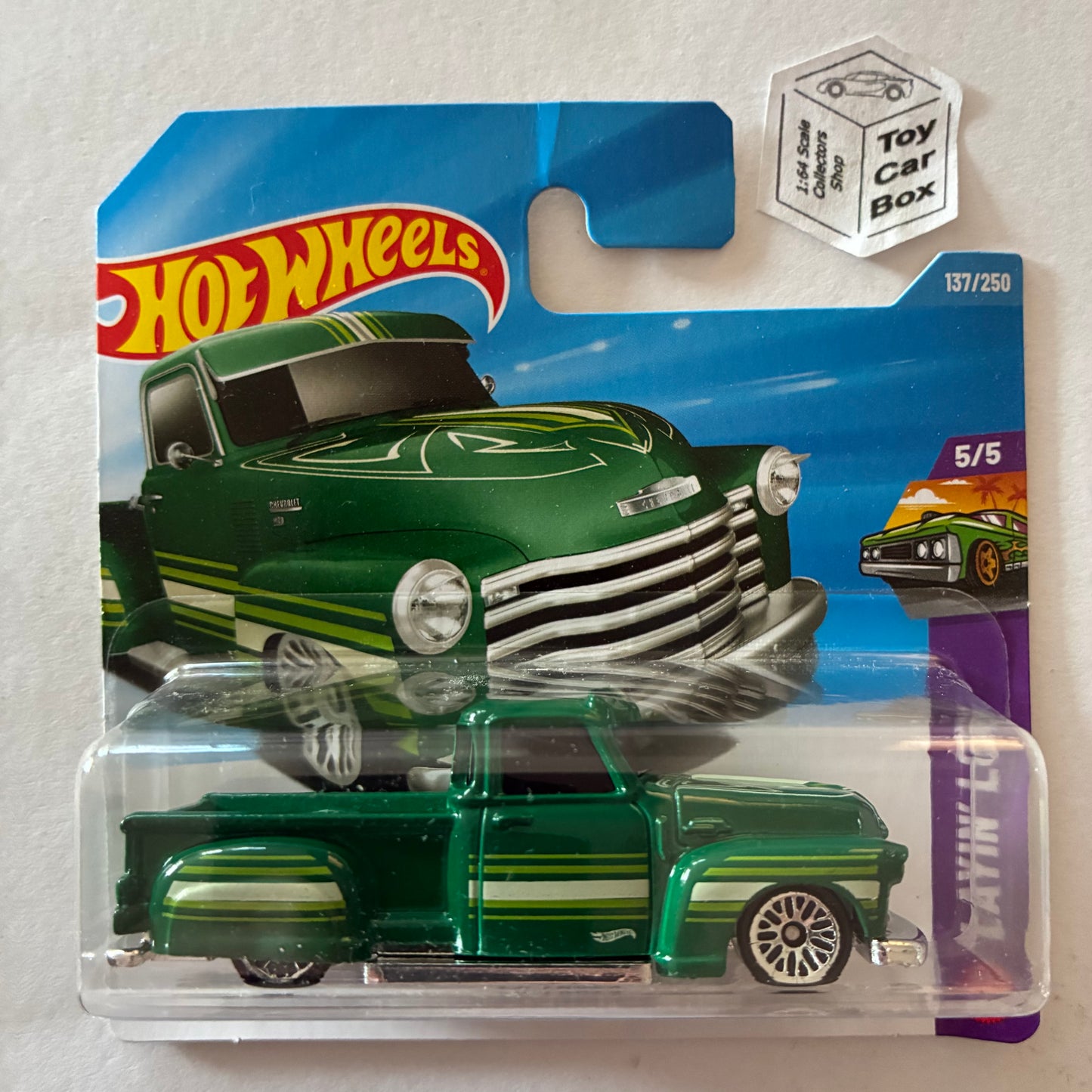 2026 HOT WHEELS #137 - La Troca (Green #5 Layin’ Low - Long Card) B46g
