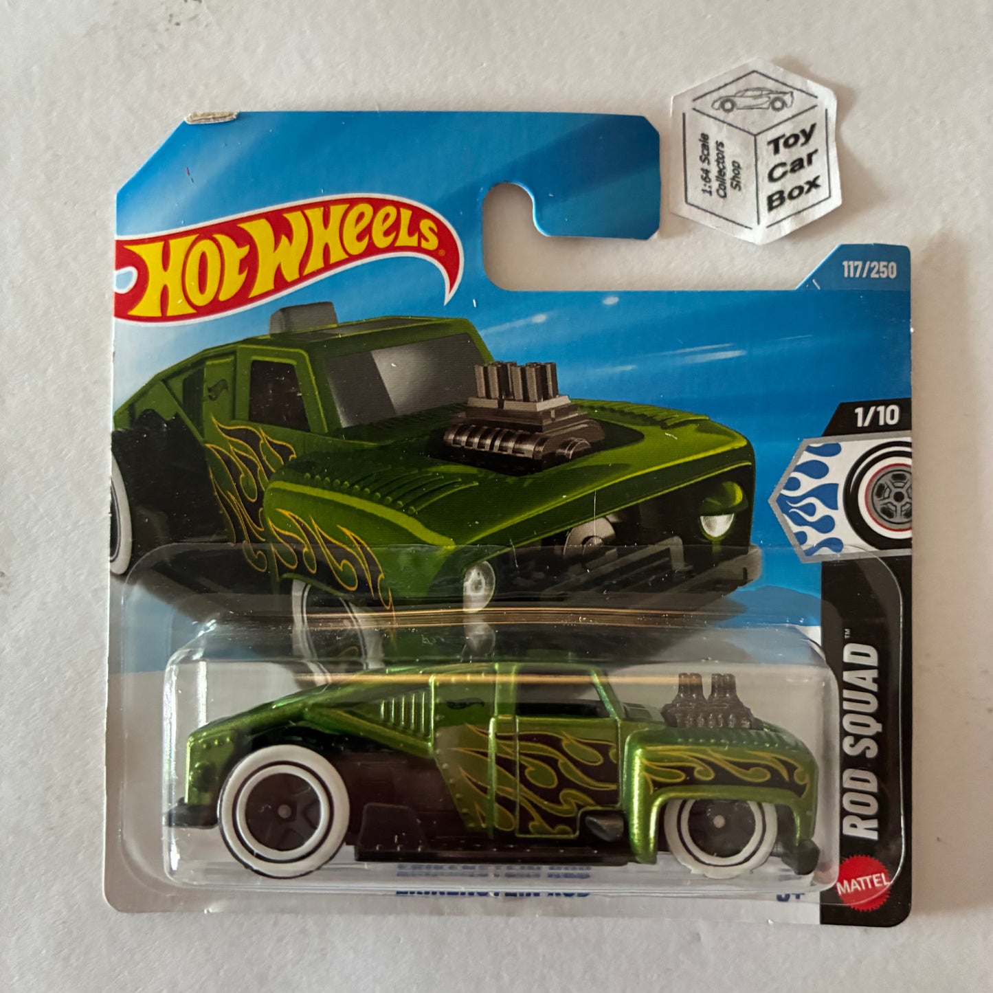 2026 HOT WHEELS #117 - Erikenstein Rod (Green #1 Rod Squad - Short Card) B46g