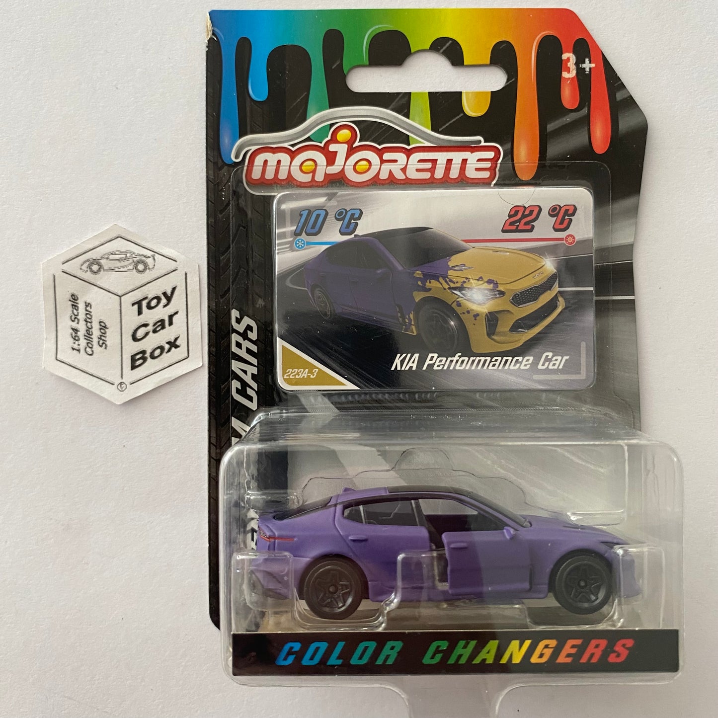 MAJORETTE KIA Stinger Performance Car (Colour Changers - 1/64* - Purple) E49