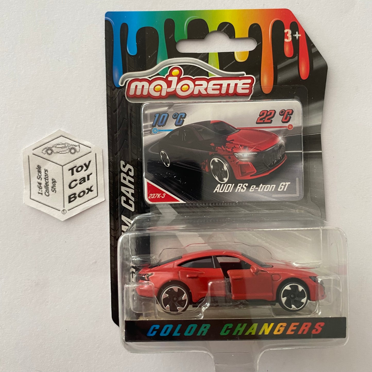 MAJORETTE Audi RS e-tron GT (Colour Changers - 1/64* Scale - Red/Black) E49