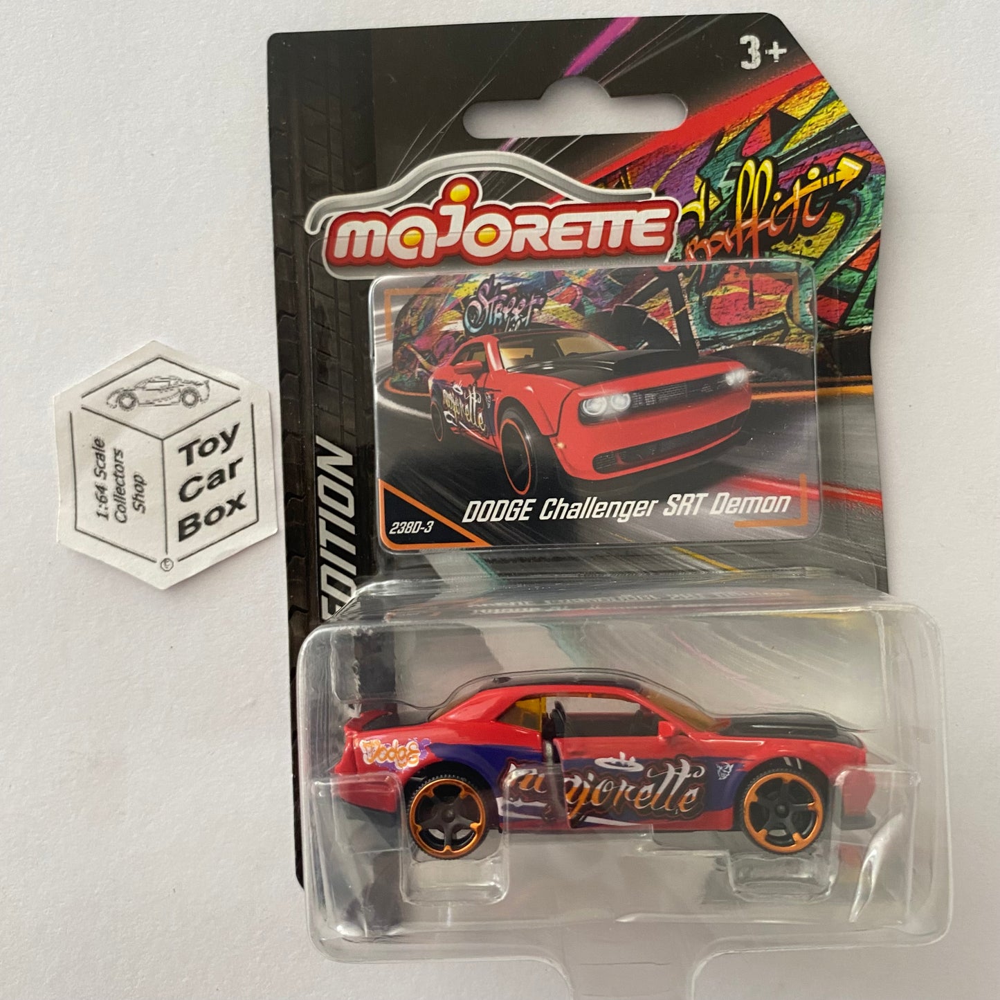 MAJORETTE Dodge Challenger SRT Demon (Limited Edition 11 - 1/64* - Red) E49